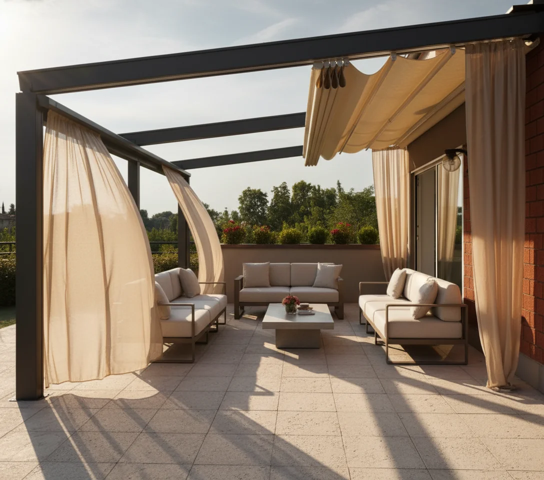 Retractable Pergola Roof System